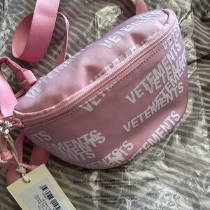 VETEMENTS pink Belt bag